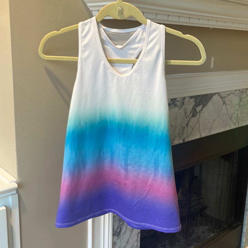 Lucky in Love Small 4-6 Athletic tank tennis pickleball